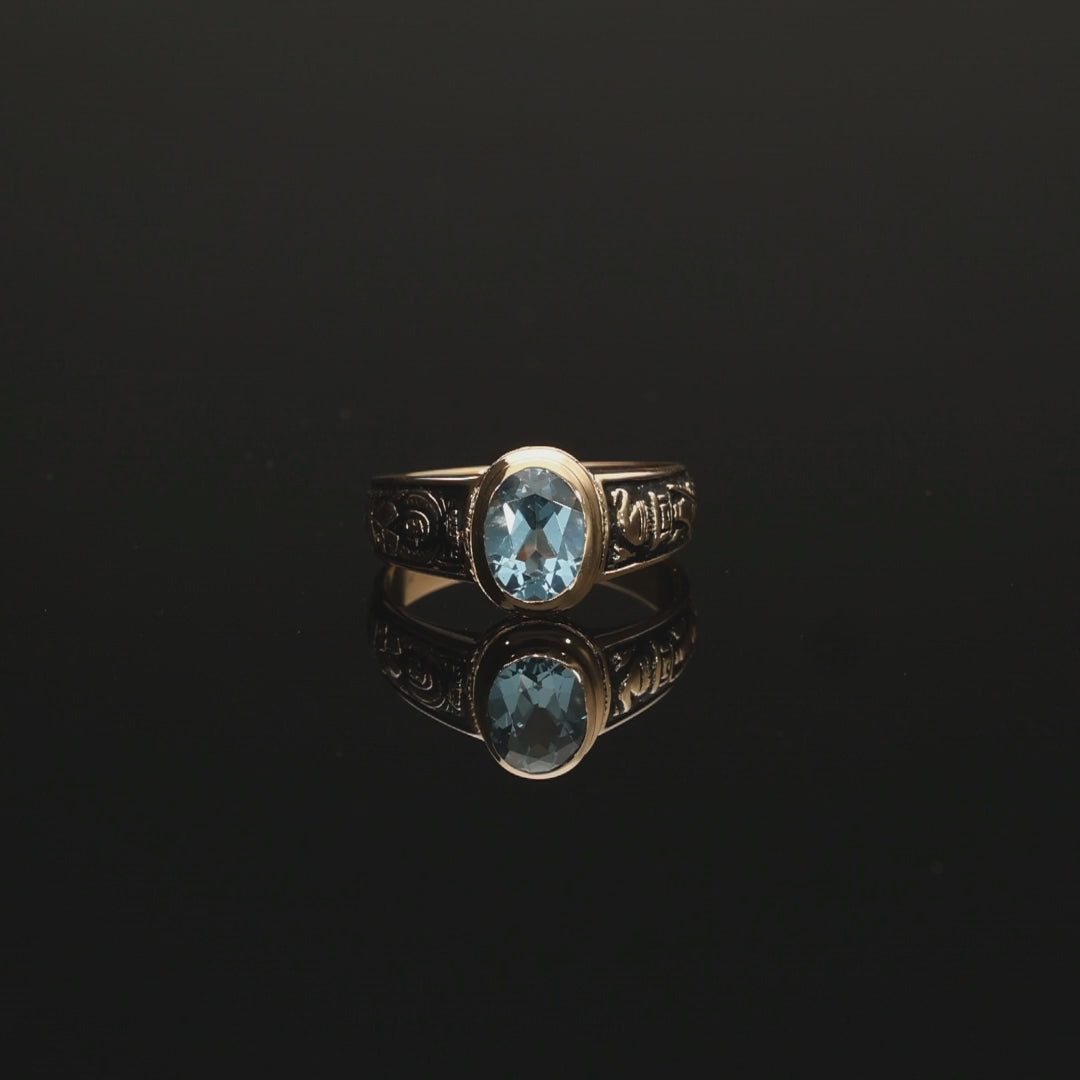 Anillo Universitario Oro 19,2 Quilates Espinela - Química (T15)