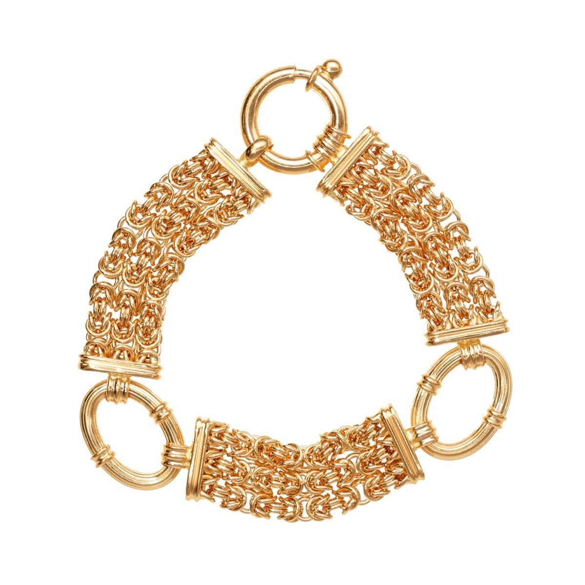 Pulseira Baronesa de Geneve em Ouro (17.5cm) - Loja do Ouro