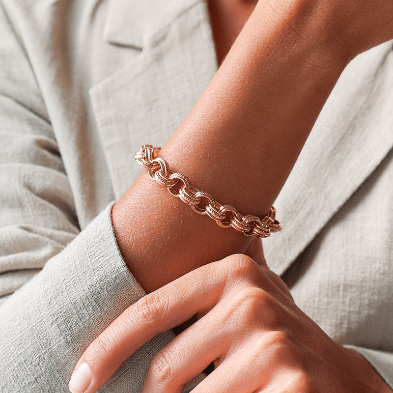 Pulsera de Baronesa en oro de 19 kl (18 cm) - Gold Store Premium