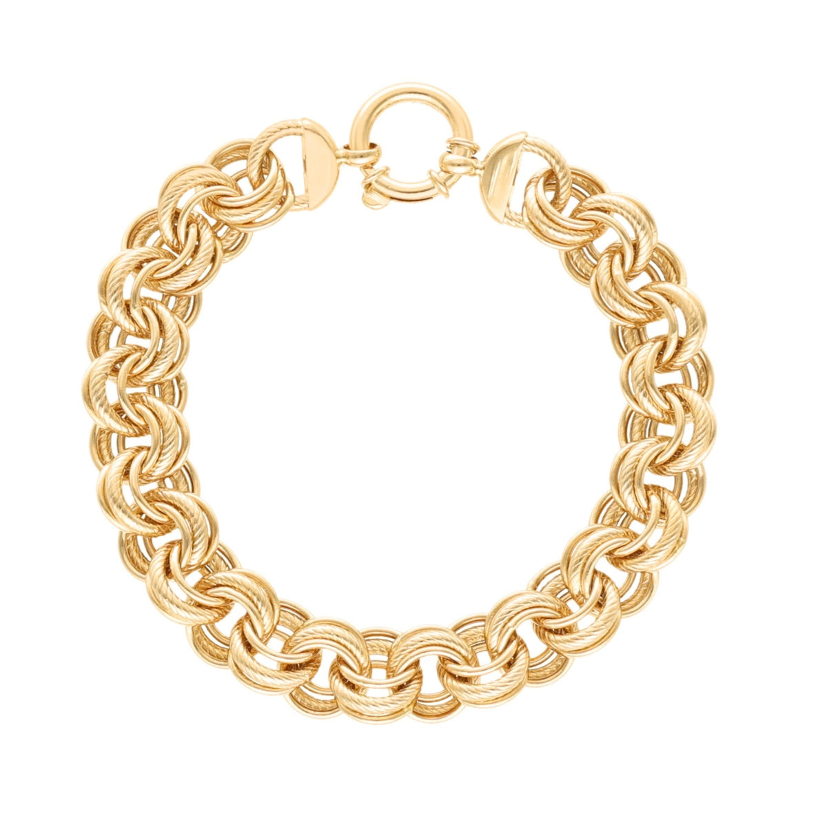 Pulsera de Baronesa en oro de 19 kl (18 cm) - Gold Store Premium