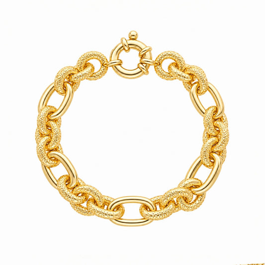 Pulseira Baronesa em Ouro 19kl (19cm) - Loja do Ouro