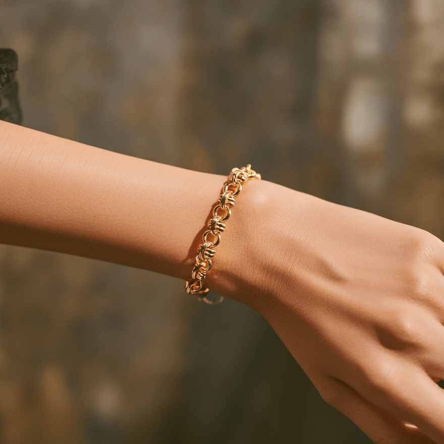 Pulseira Baronesa em Ouro 19kl (21cm) - Loja do Ouro