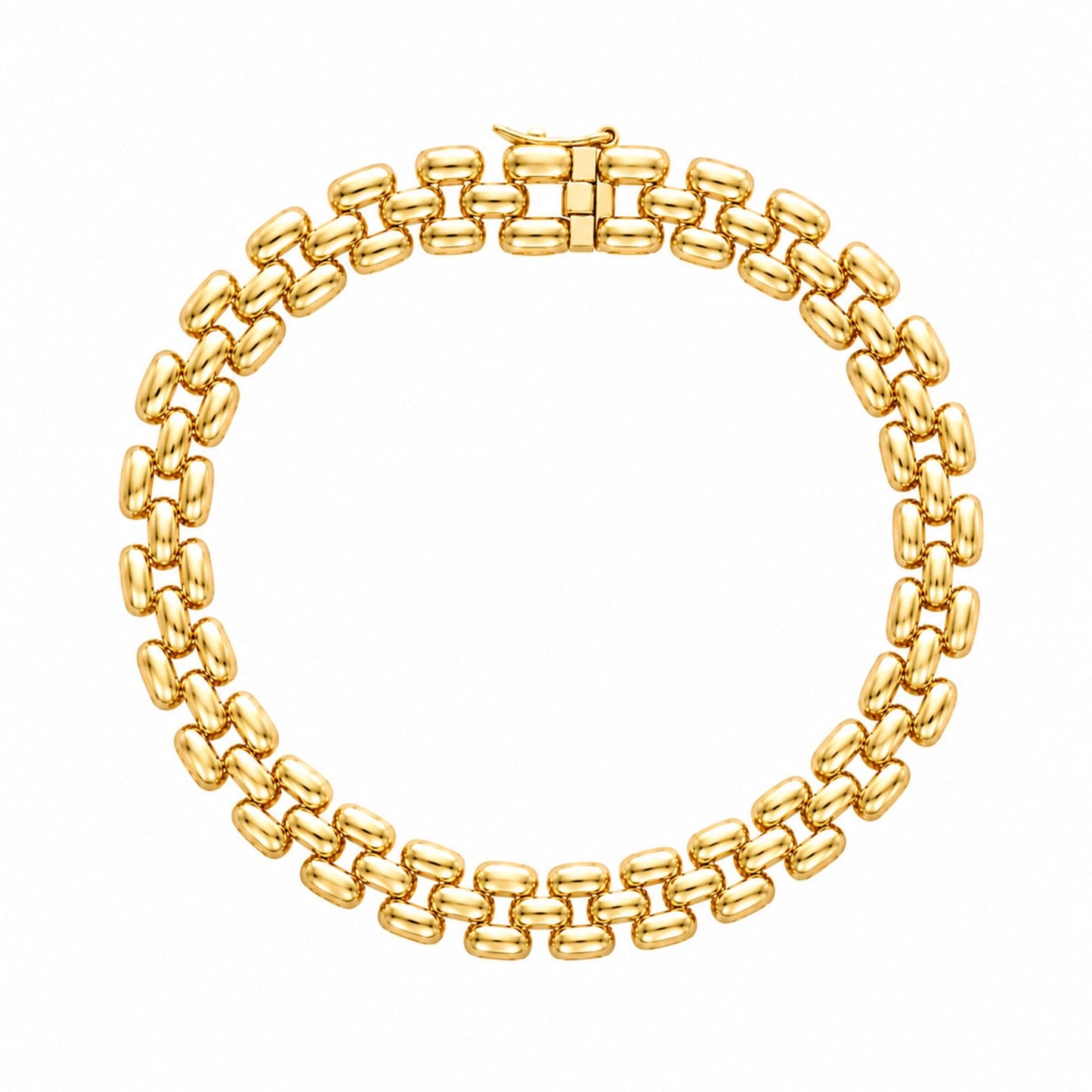 Pulseira Bracelete em Ouro 19kl (20cm) - Loja do Ouro