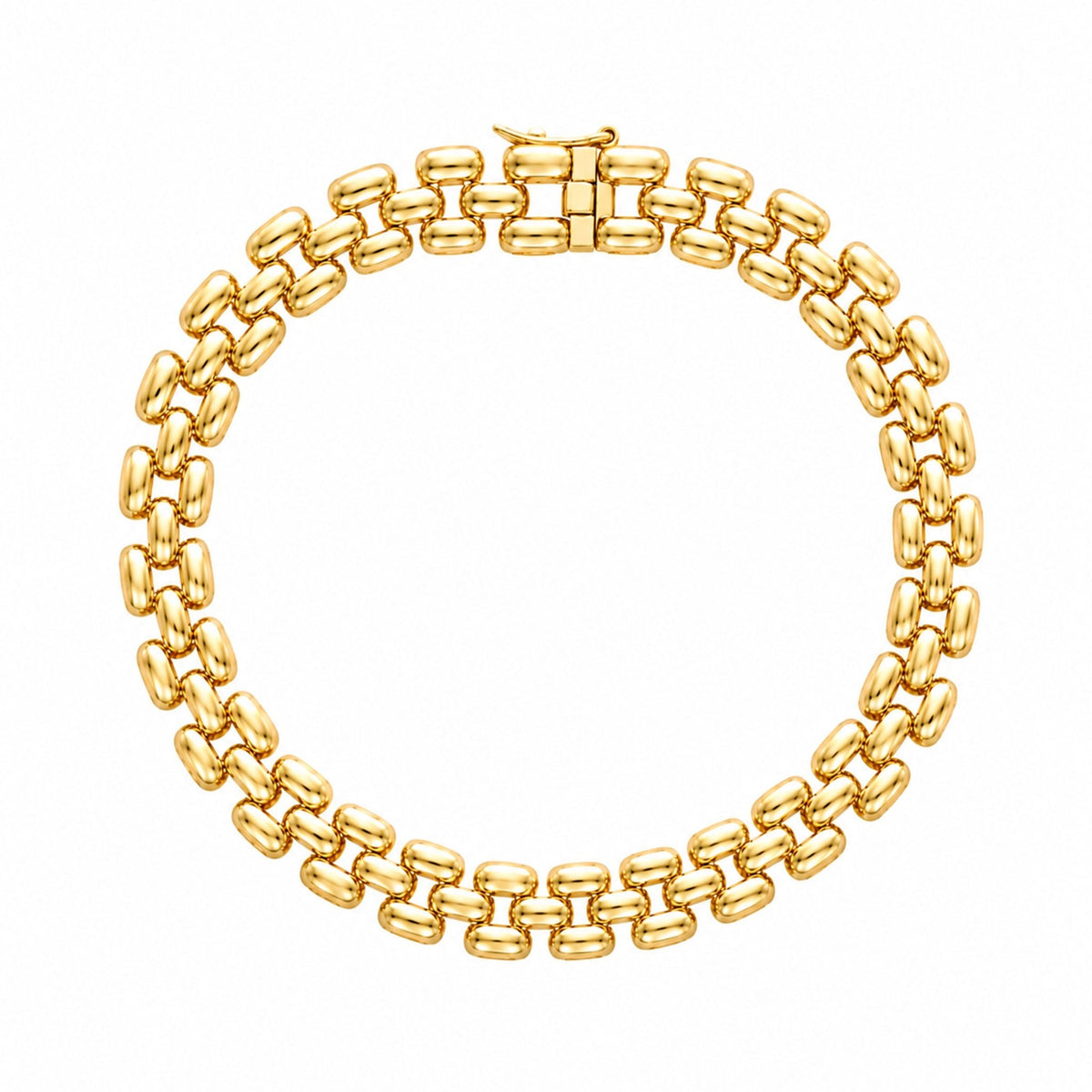 Pulseira Bracelete em Ouro 19kl (20cm) - Loja do Ouro