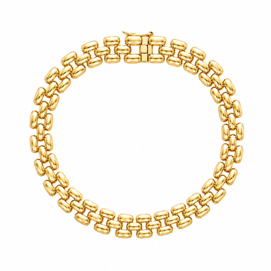 Pulseira Bracelete em Ouro 19kl (20cm) - Loja do Ouro
