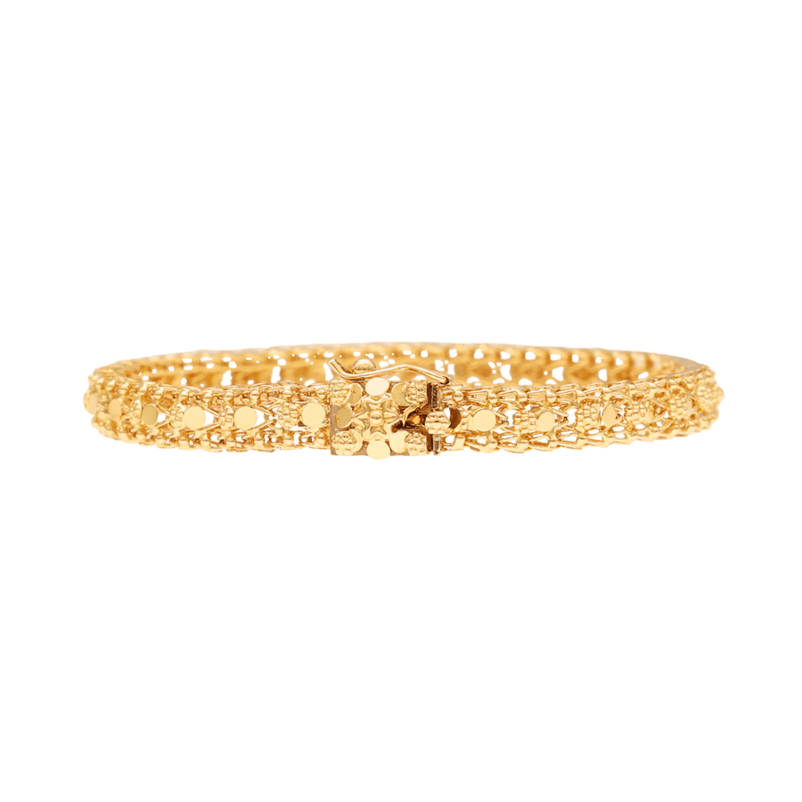 Pulsera de oro de 19 kl con caracoles (19 cm) - Gold Store Premium