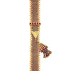Pulseira Bracelete em Ouro com Pedras Rosa - Loja do Ouro