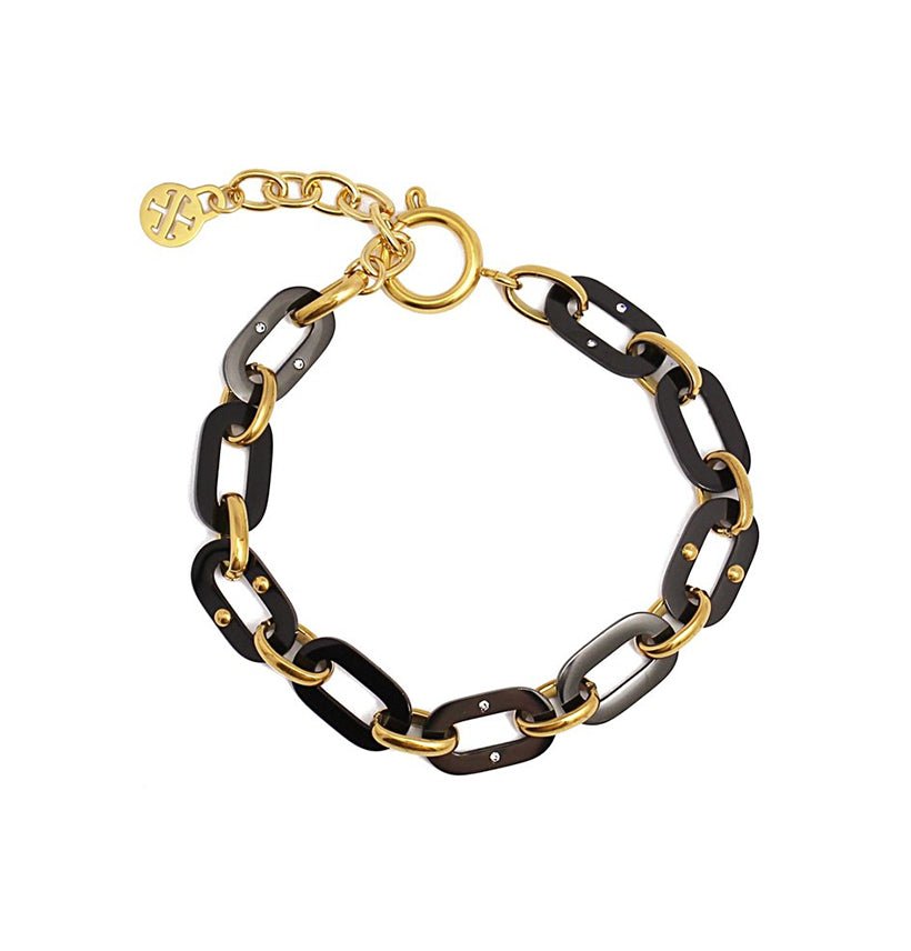 Pulseira Corrente Black & Gold - Loja do Ouro