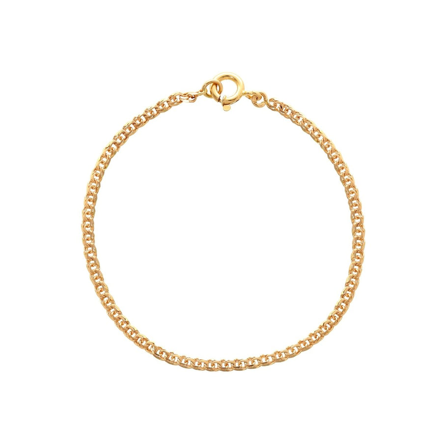 Pulsera infantil con malla dorada con flecos (15cm) - Gold Store Premium