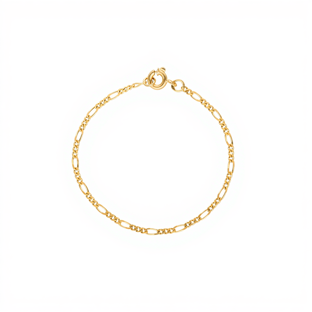 Pulseira Criança Malha 3x1 em Ouro 19kl (12cm) - Loja do Ouro