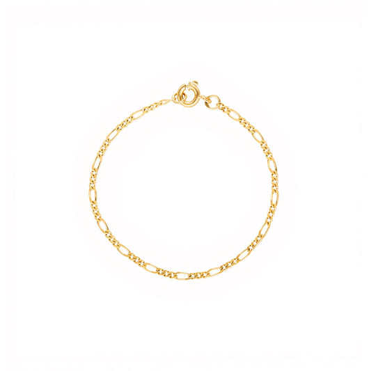 Pulseira Criança Malha 3x1 em Ouro 19kl (13.5cm) - Loja do Ouro