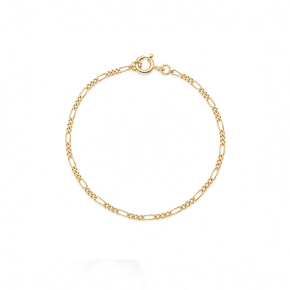 Pulseira Criança Malha 3x1 em Ouro 19kl (13.5cm) - Loja do Ouro