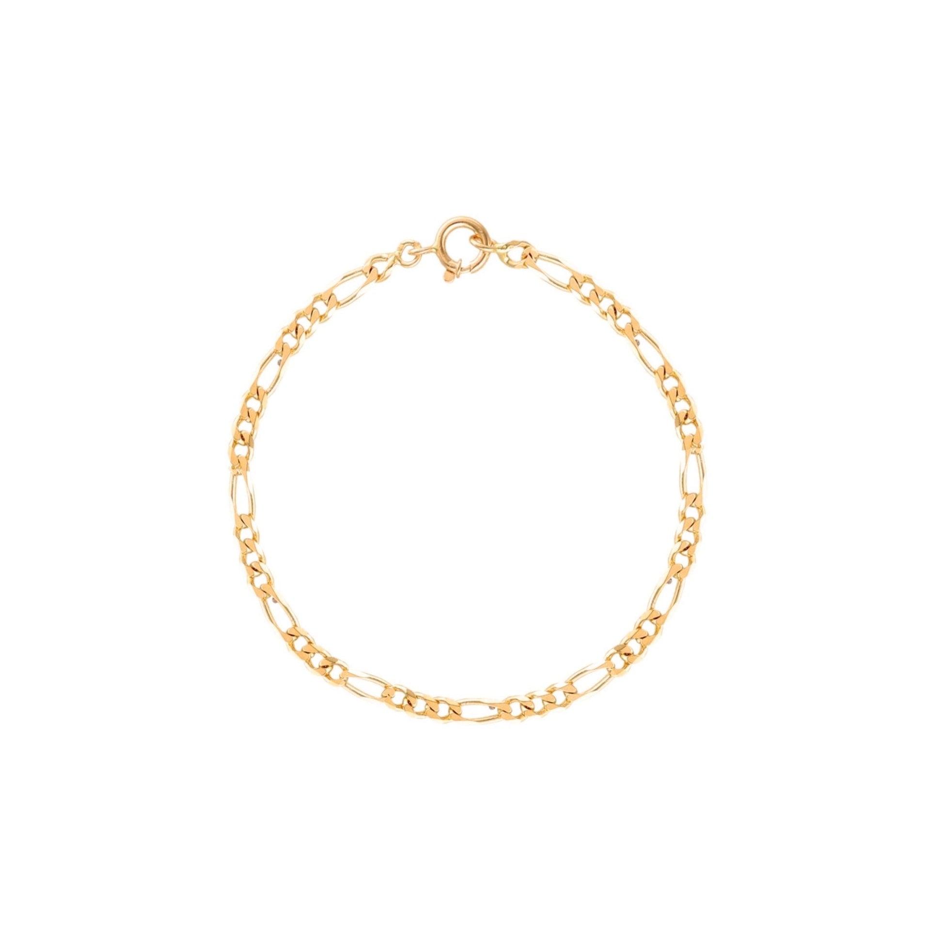 Pulseira Criança Malha 3x1 em Ouro 19kl (14.5cm) - Loja do Ouro