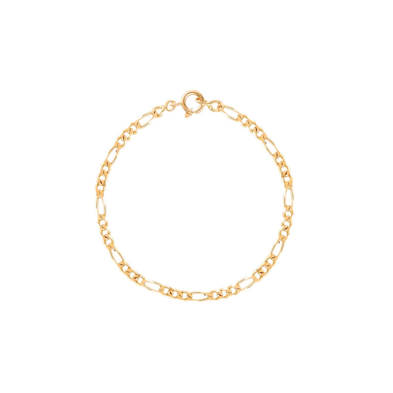 Pulseira Criança Malha 3x1 em Ouro 19kl (14.5cm) - Loja do Ouro