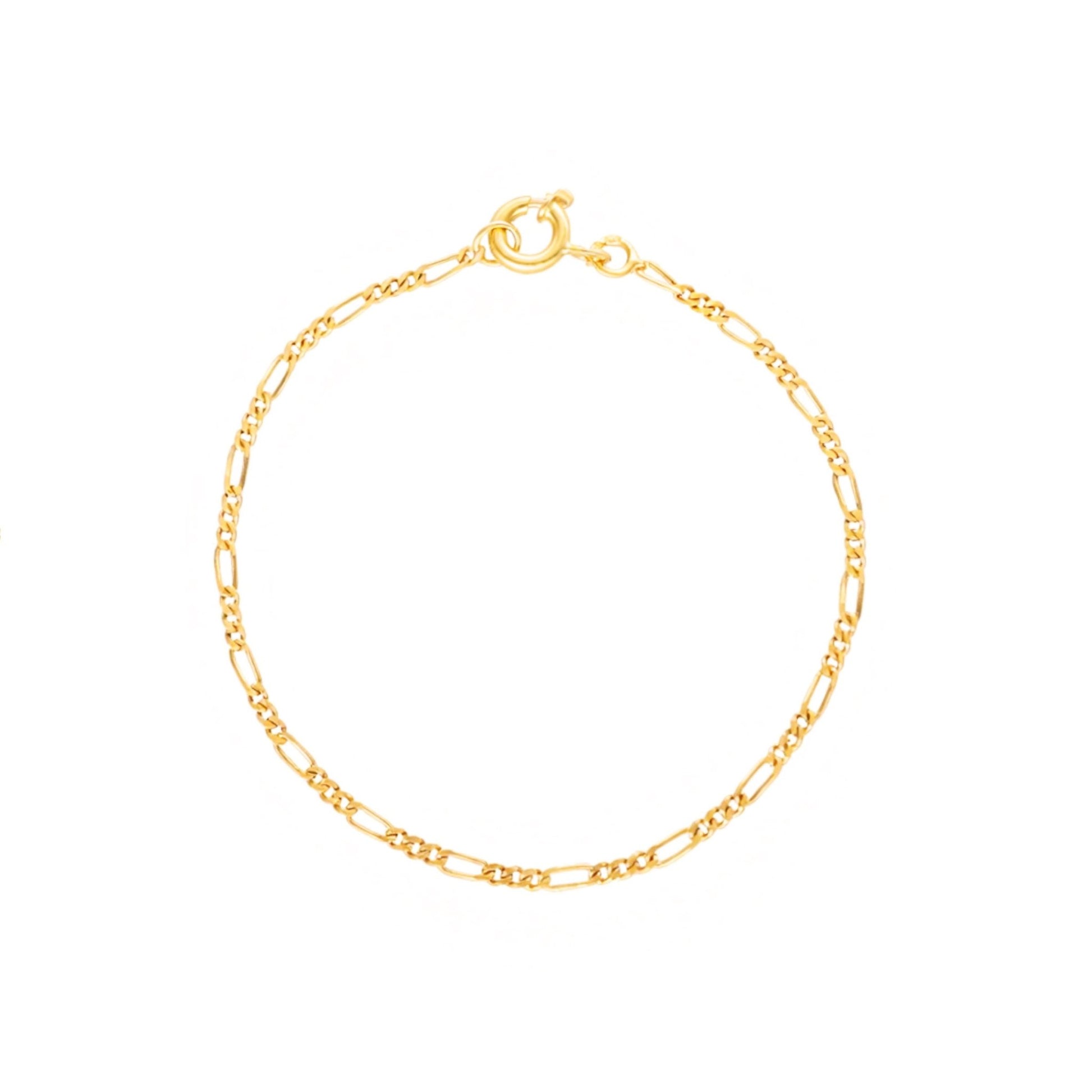 Pulseira Criança Malha 3x1 em Ouro 19kl (14cm) - Loja do Ouro