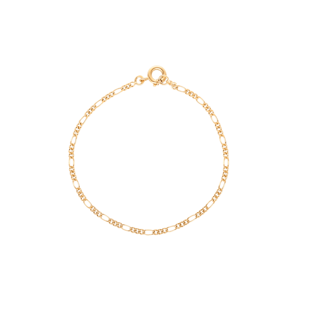 Pulsera infantil de malla 3x1 en oro 19kl (14cm) - Gold Store Premium