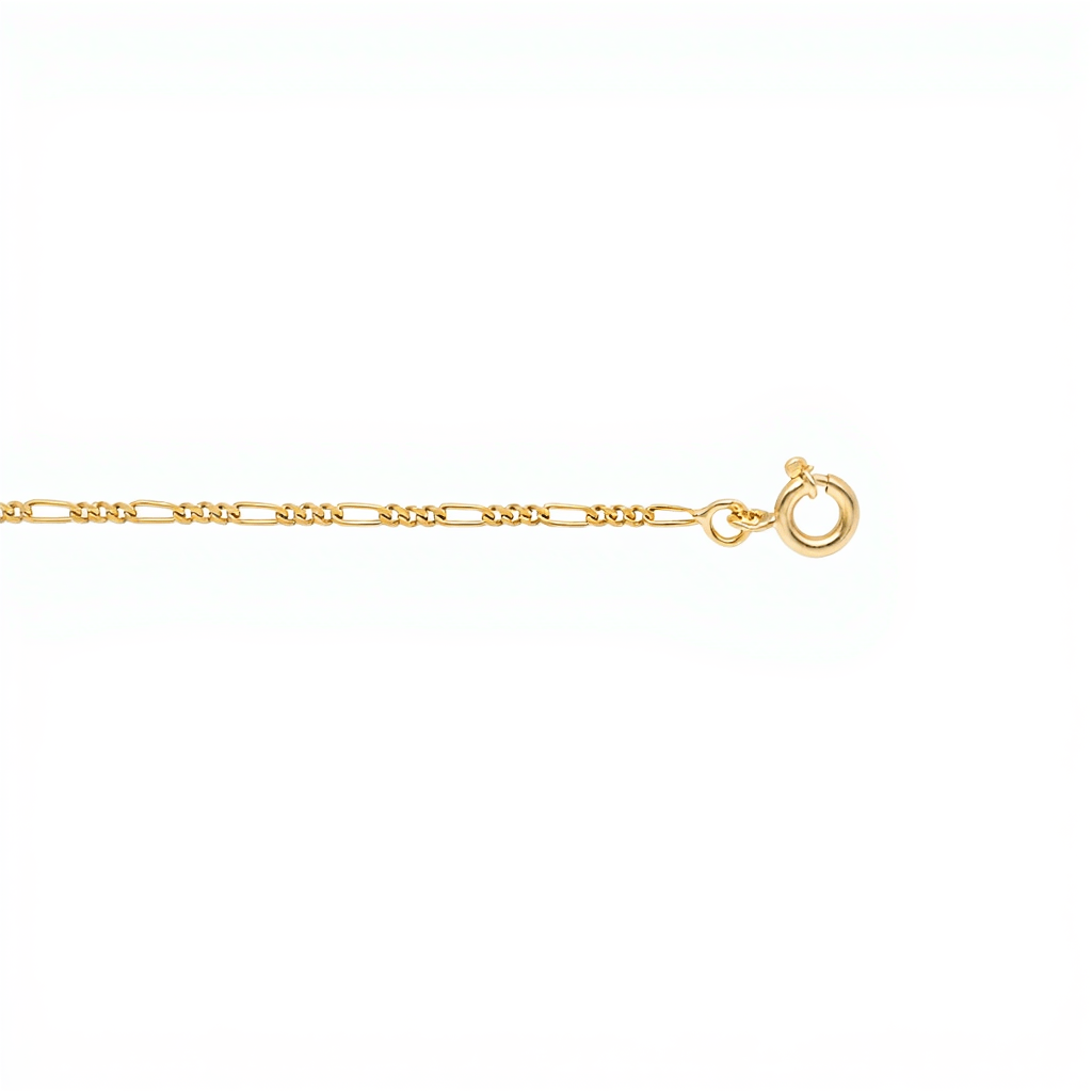Pulsera infantil de malla 3x1 en oro 19kl (14cm) - Gold Store Premium