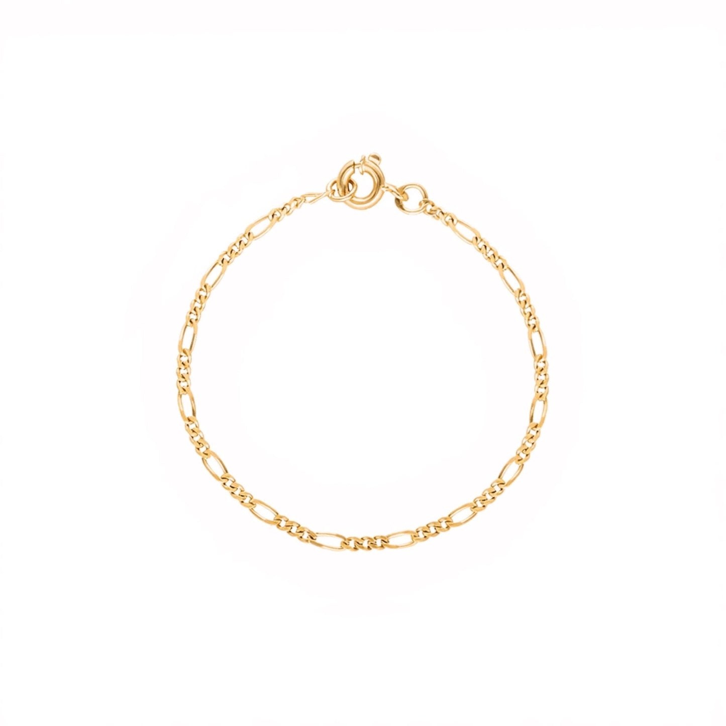 Pulseira Criança Malha 3x1 em Ouro 19kl (14cm) - Loja do Ouro