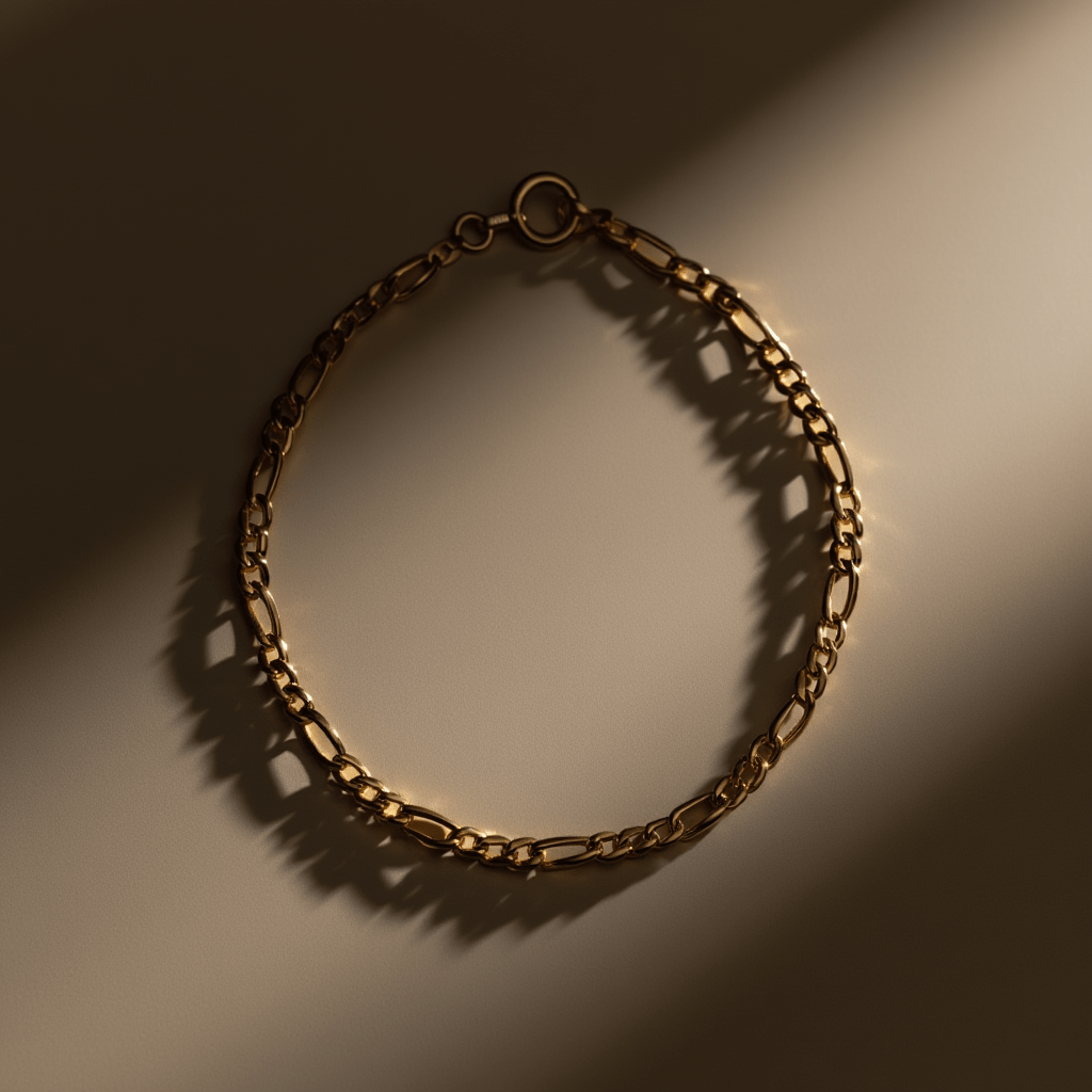 Pulsera infantil de malla 3x1 en oro 19kl (15cm) - Gold Store Premium