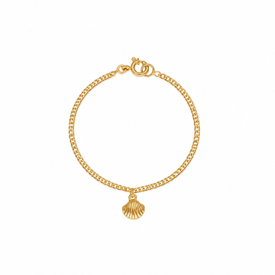 Pulseira de Criança em Ouro 19kl com Concha (12.3cm) - Loja do Ouro