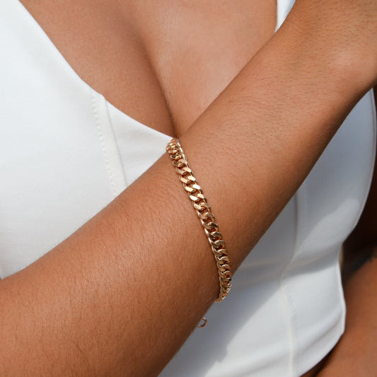 Pulseira de Homem em Ouro 19kl com Malha Barbela (20cm) - Loja do Ouro