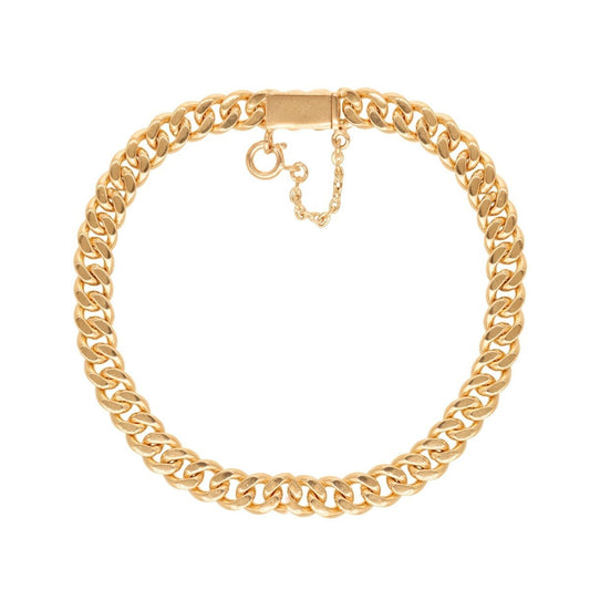 Pulseira de Homem em Ouro 19kl com Malha Barbela (20cm) - Loja do Ouro