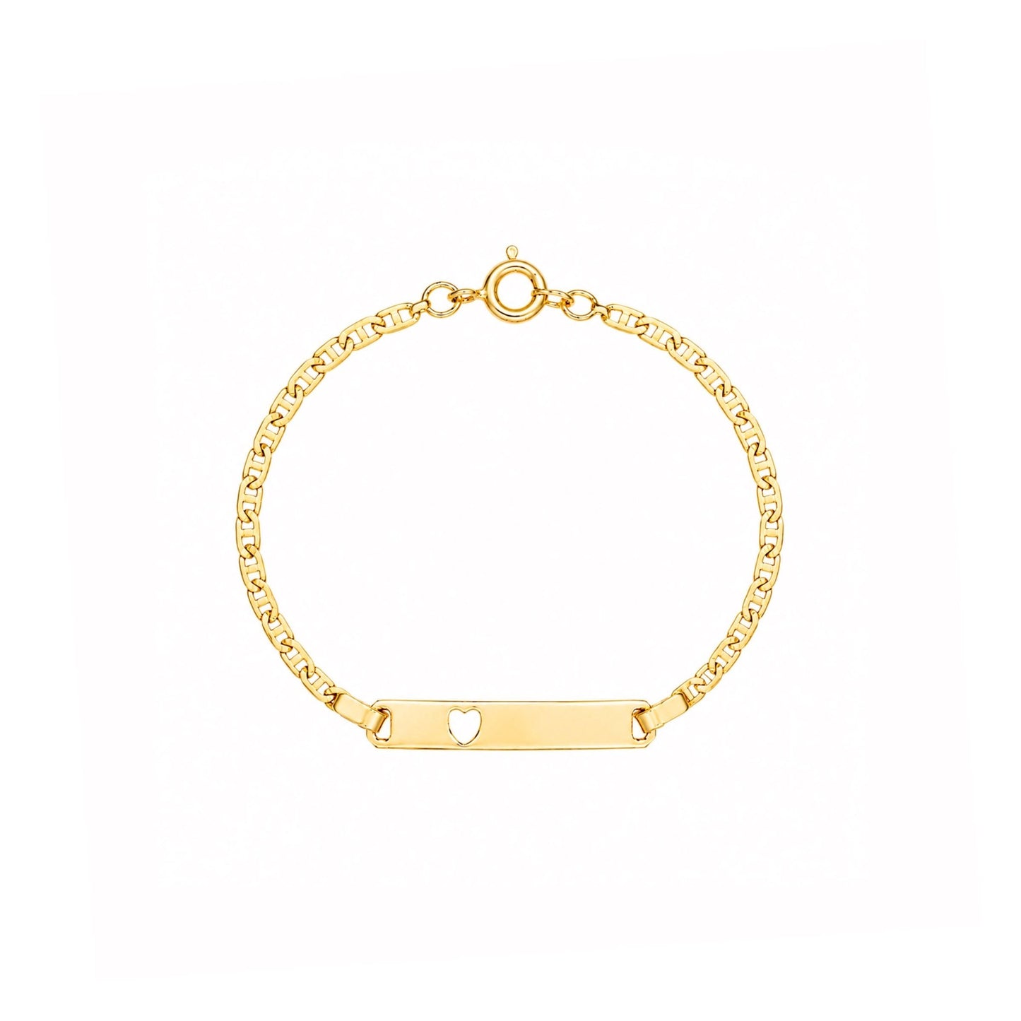 Pulseira em Ouro 19kl com Chapa para Gravação (13cm) - Loja do Ouro