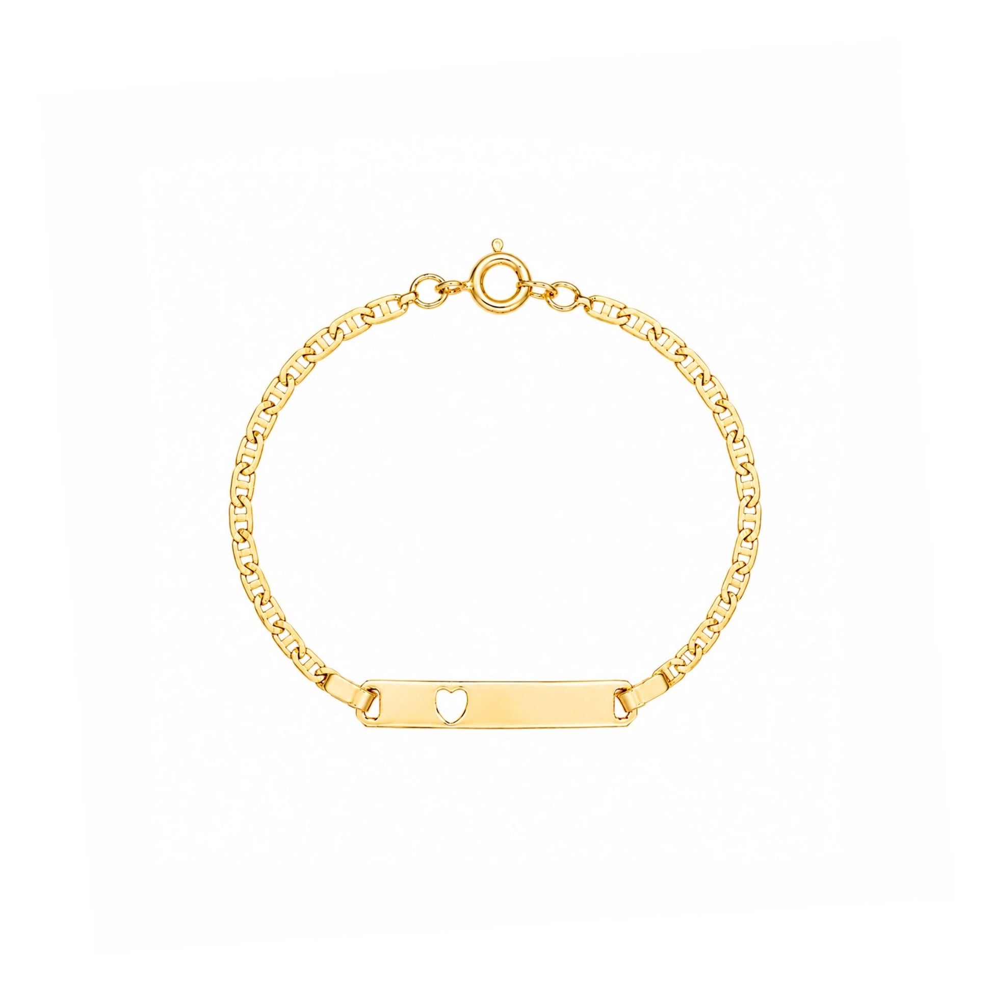 Pulseira em Ouro 19kl com Chapa para Gravação (13cm) - Loja do Ouro