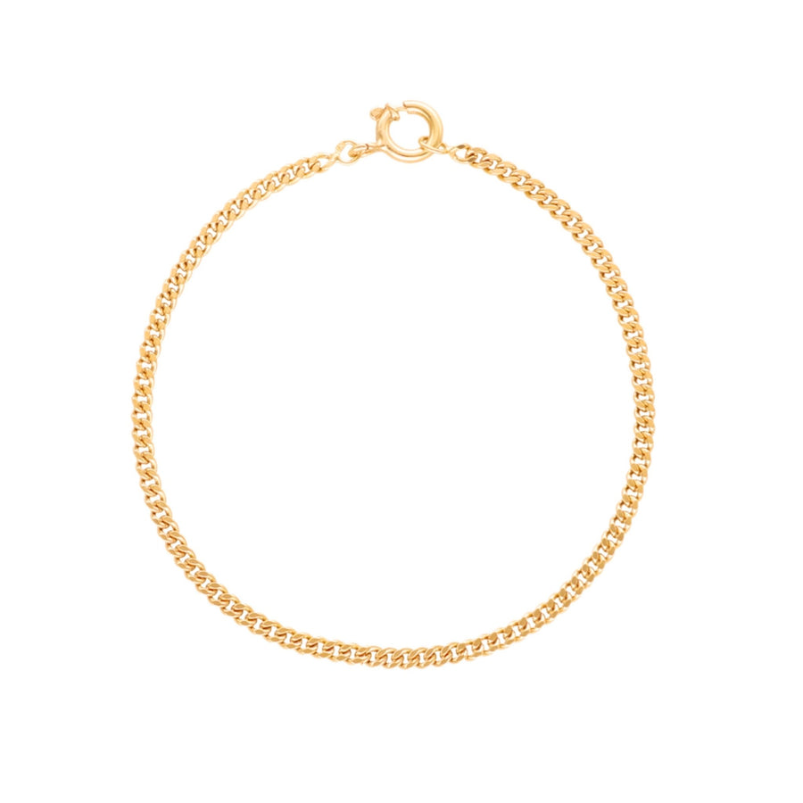Pulsera de oro de 19 kl con malla Barbela (16cm) - Gold Store Premium