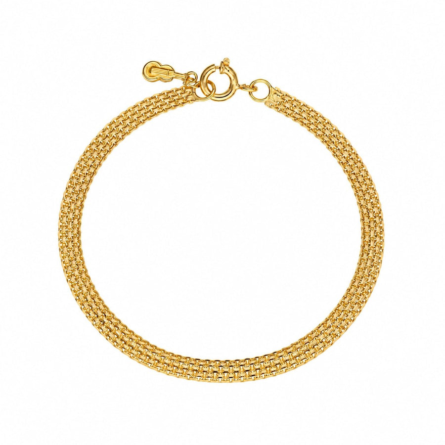 Pulseira em Ouro 19kl com Medalha Guitarra (19.5cm) - Loja do Ouro