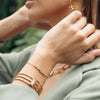 Pulseira Escrava Elegance com Zircónia - Loja do Ouro