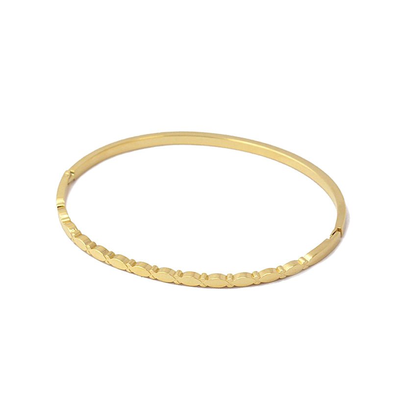 Pulseira Escrava em Aço com Ondas - Loja do Ouro