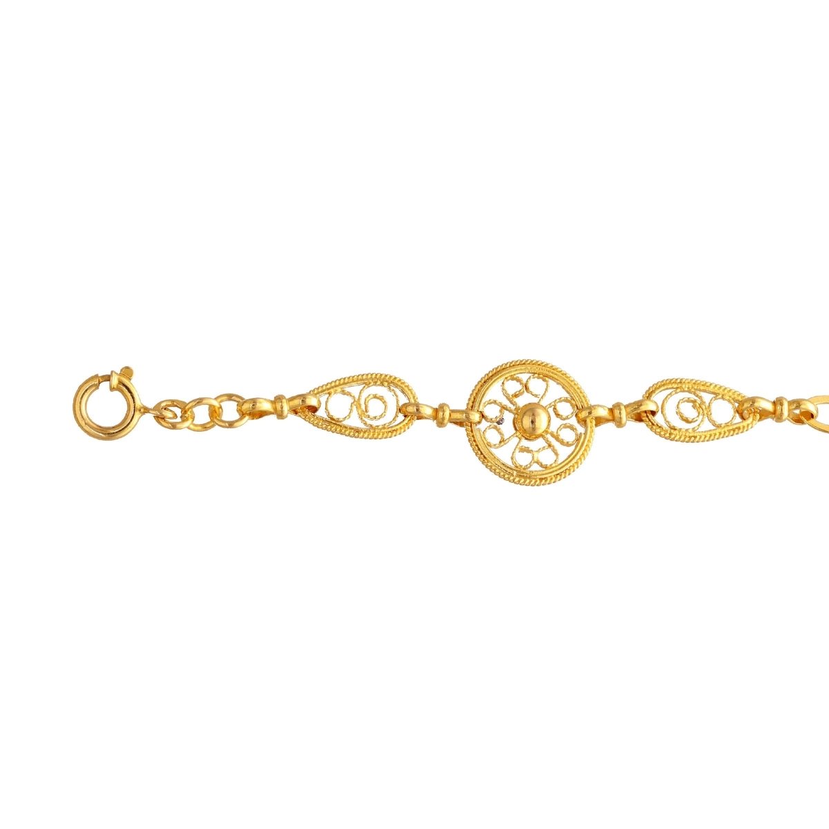 Pulsera de filigrana en oro 19kl (21cm) - Gold Store Premium