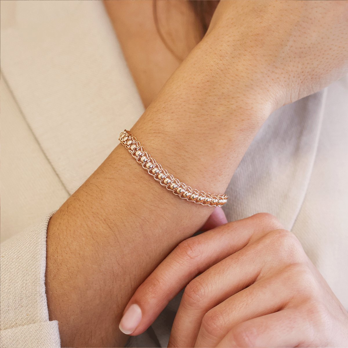 Pulseira Madame Bella em Ouro 19kl (19cm) - Loja do Ouro