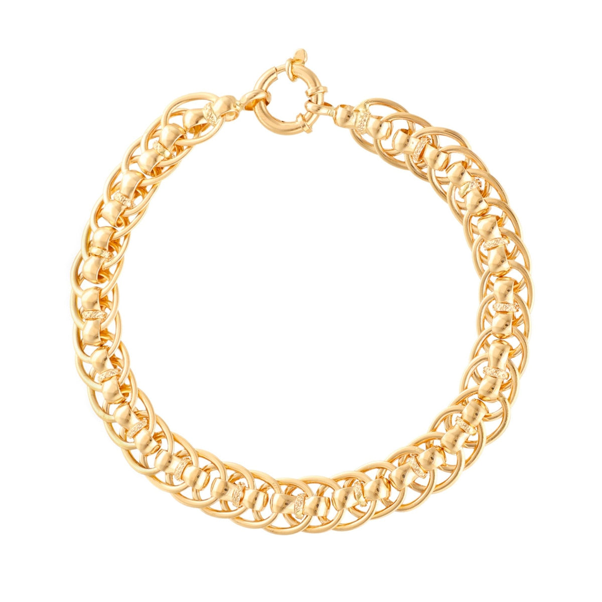 Pulsera Madame Elise en oro 19kl (18cm) - Gold Store Premium