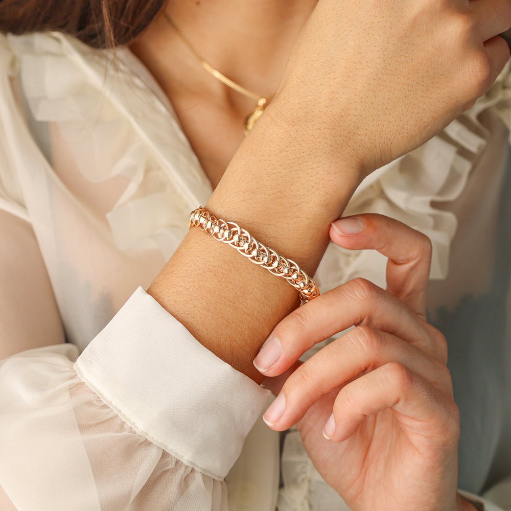 Pulsera Madame Elise en oro 19kl (18cm) - Gold Store Premium