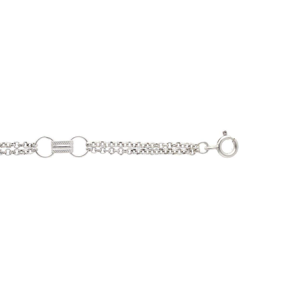 Pulsera Madame Sophie en plata (19 cm) - Gold Store Premium