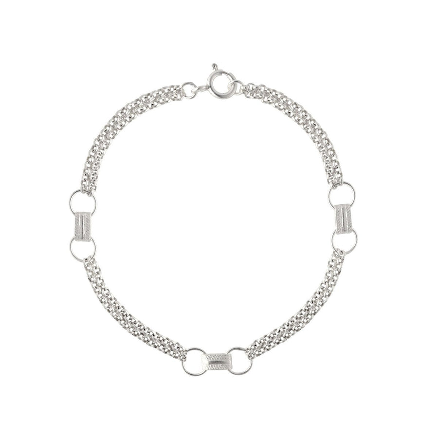 Pulsera Madame Sophie en plata (19 cm) - Gold Store Premium