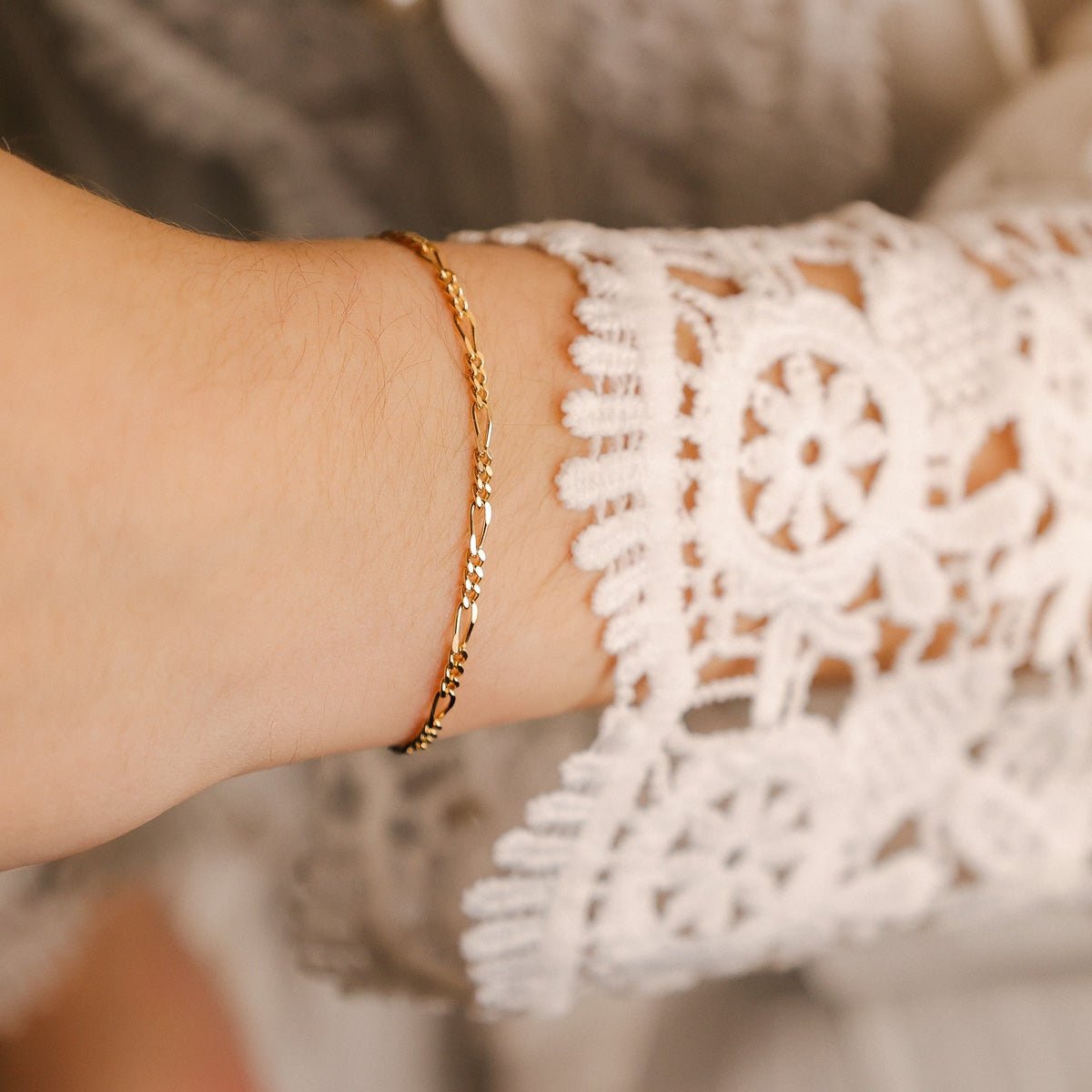 Pulseira Malha 3x1 em Ouro 19kl (13cm) - Loja do Ouro