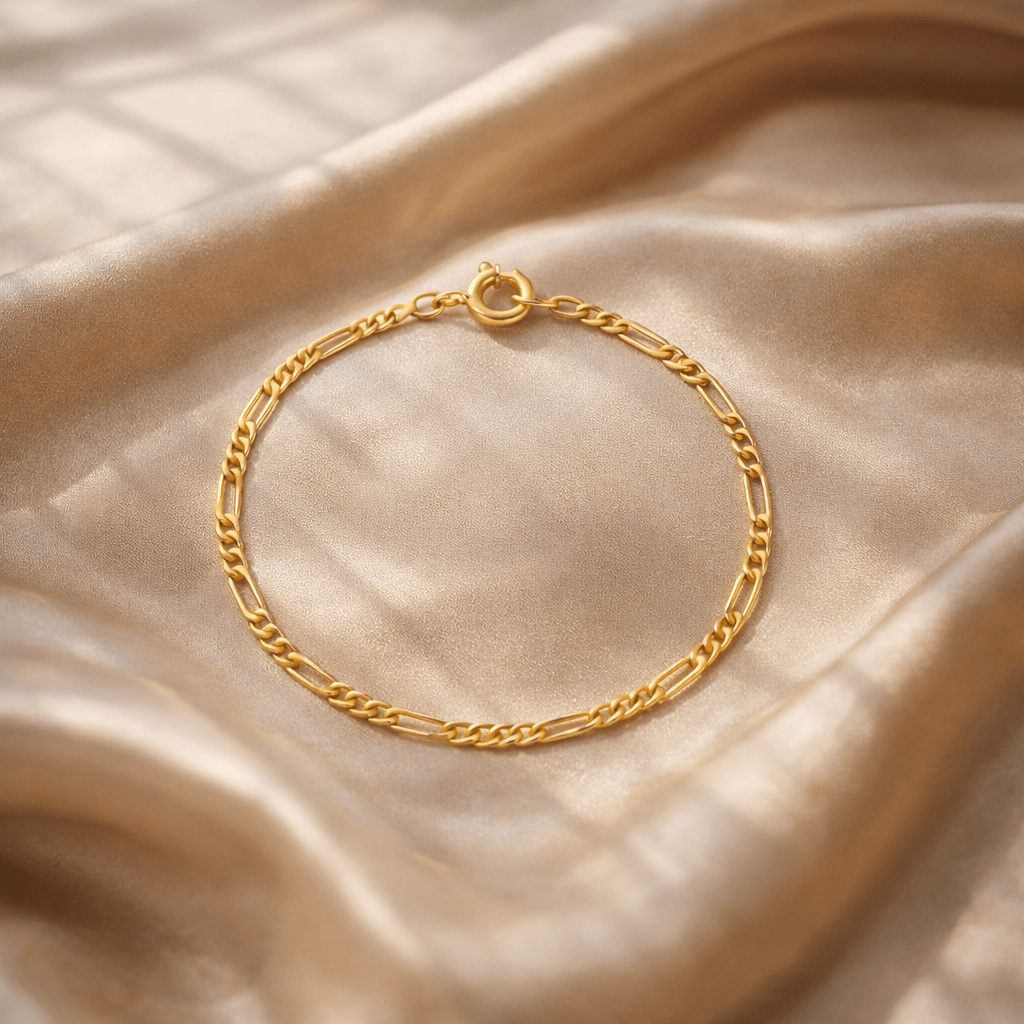 Pulseira Malha 3x1 em Ouro 19kl (13cm) - Loja do Ouro