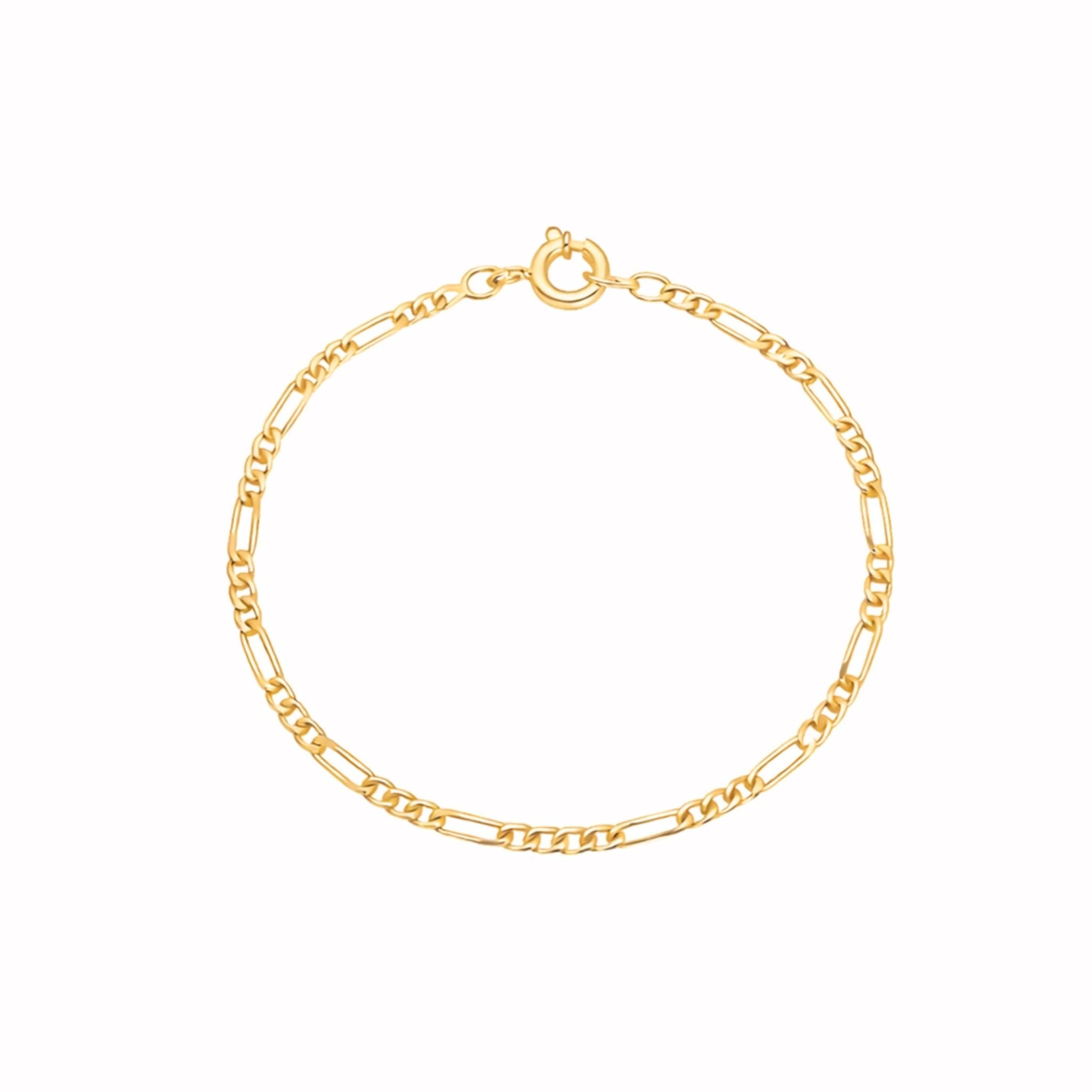 Pulseira Malha 3x1 em Ouro 19kl (13cm) - Loja do Ouro