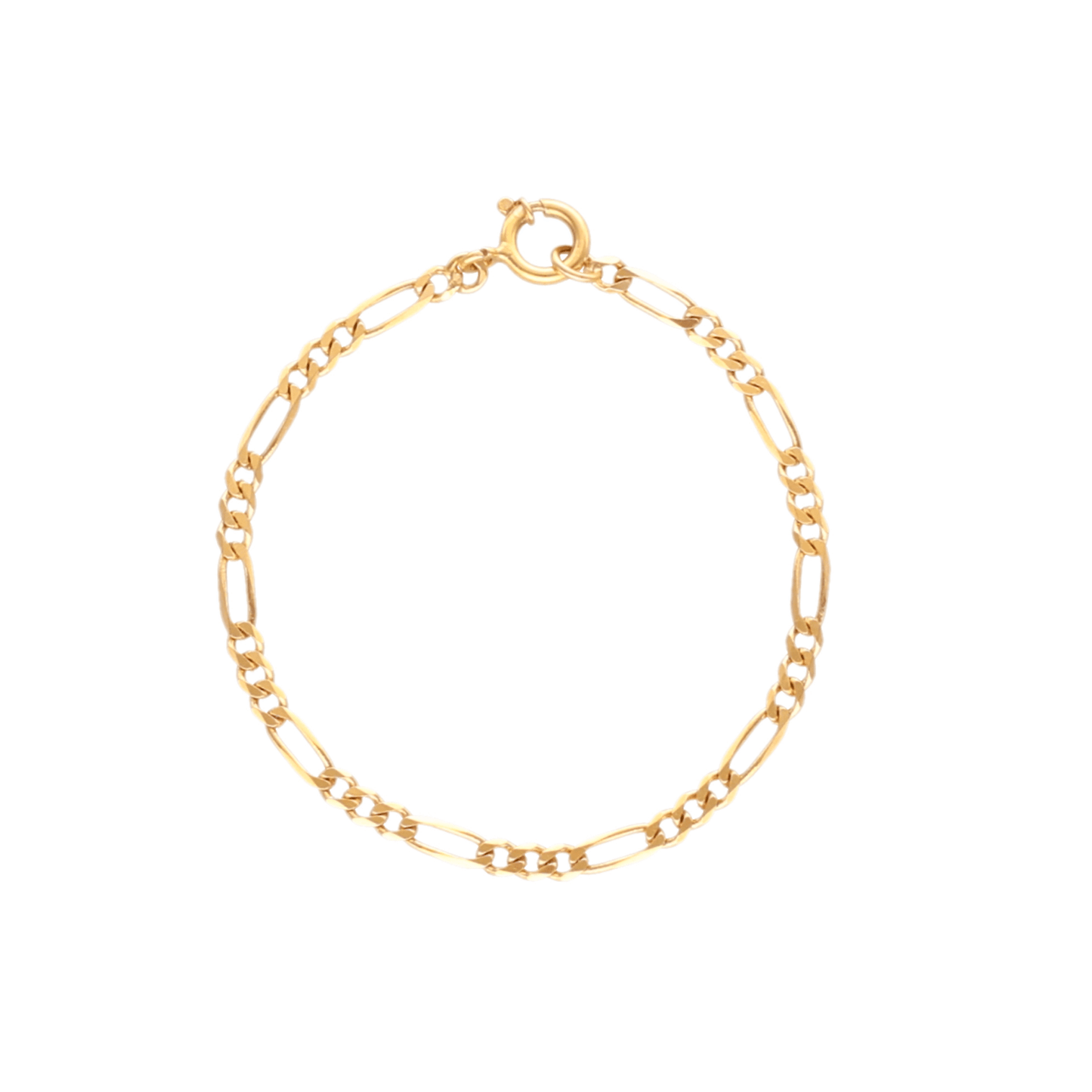 Pulseira Malha 3x1 em Ouro 19kl (15cm) - Loja do Ouro