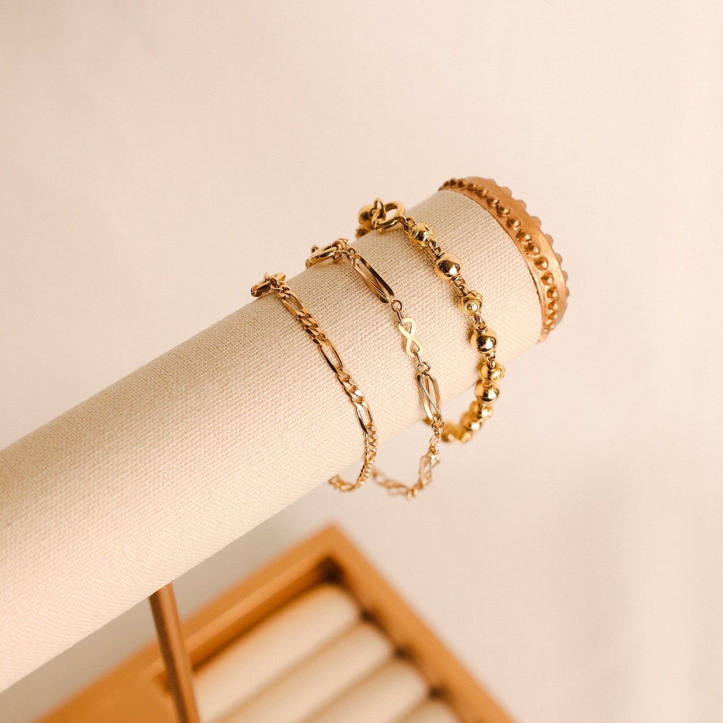 Pulseira Malha 3x1 em Ouro 19kl (15cm) - Loja do Ouro