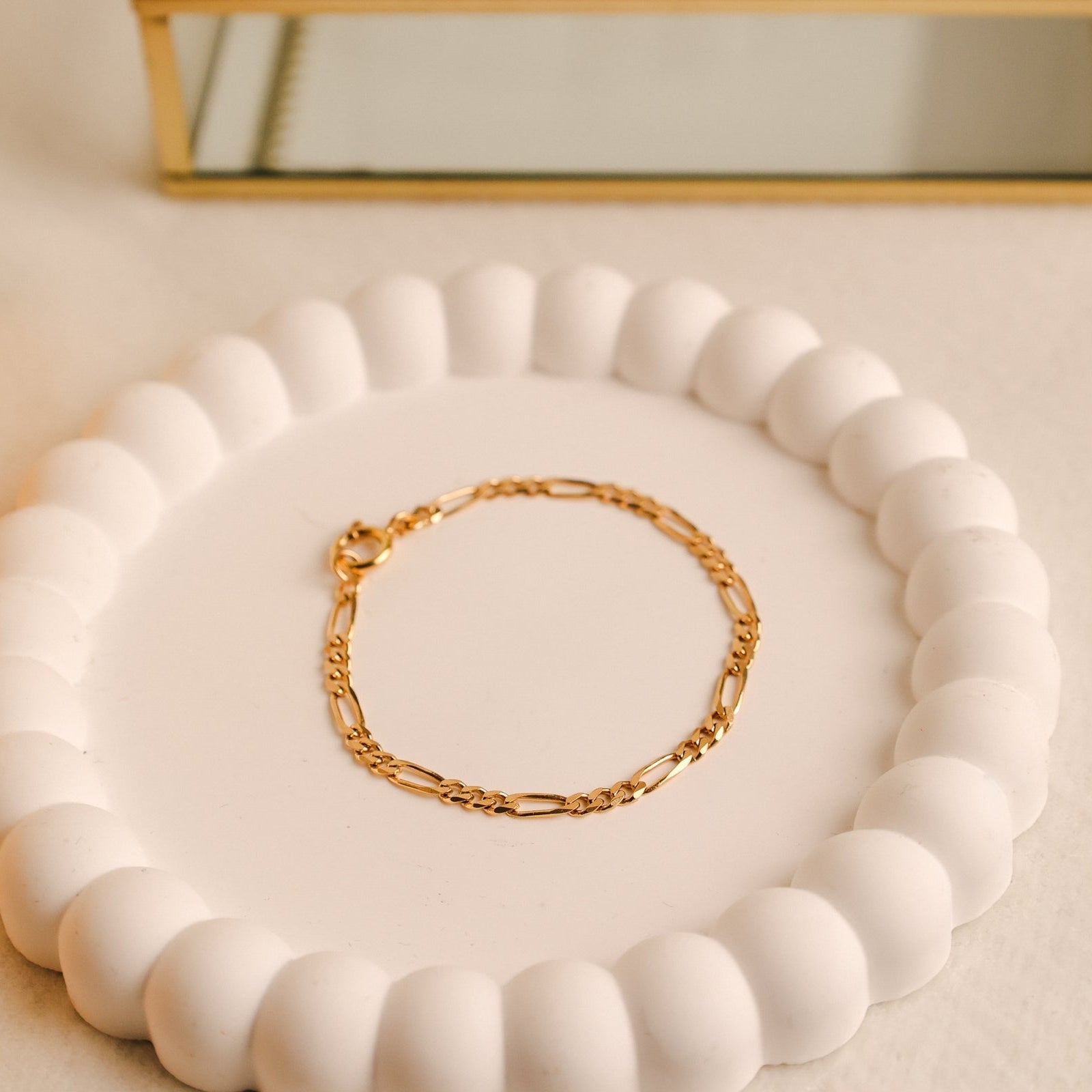 Pulseira Malha 3x1 em Ouro 19kl (15cm) - Loja do Ouro