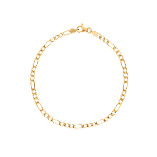 Pulseira Malha 3x1 em Ouro 19kl (16.5cm) - Loja do Ouro