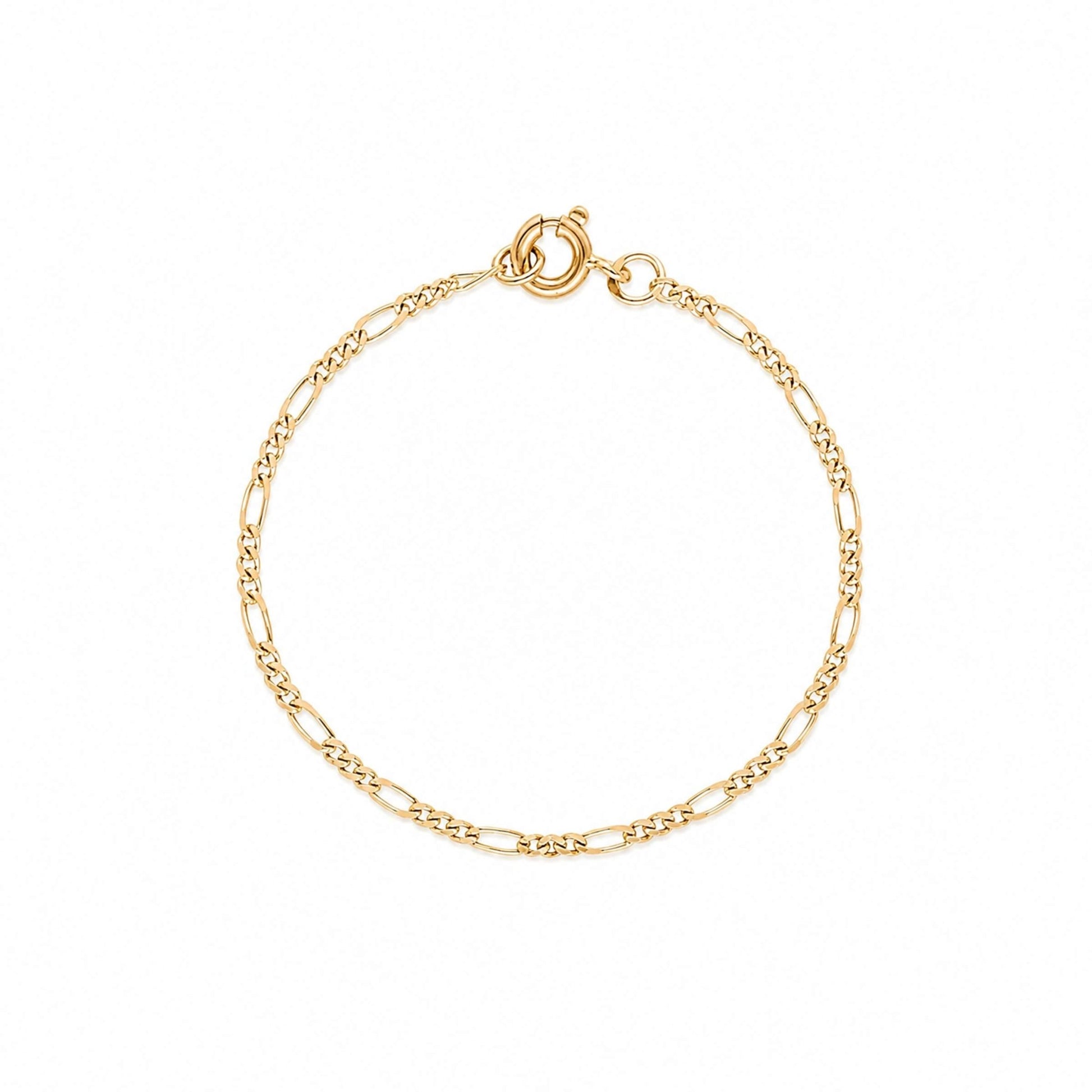 Pulseira Malha 3x1 em Ouro 19kl (16.6cm) - Loja do Ouro