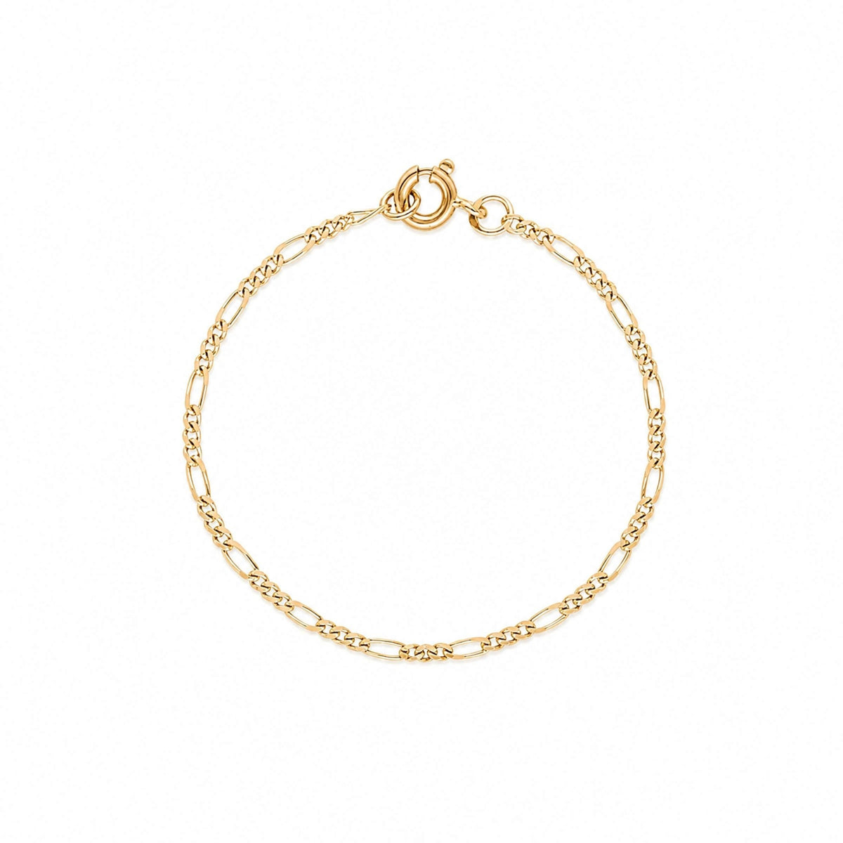 Pulseira Malha 3x1 em Ouro 19kl (16.6cm) - Loja do Ouro