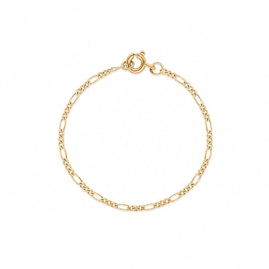 Pulseira Malha 3x1 em Ouro 19kl (16.6cm) - Loja do Ouro