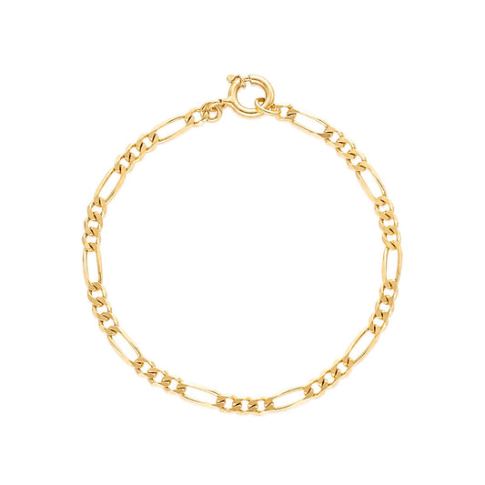 Pulseira Malha 3x1 em Ouro 19kl (18.8cm) - Loja do Ouro