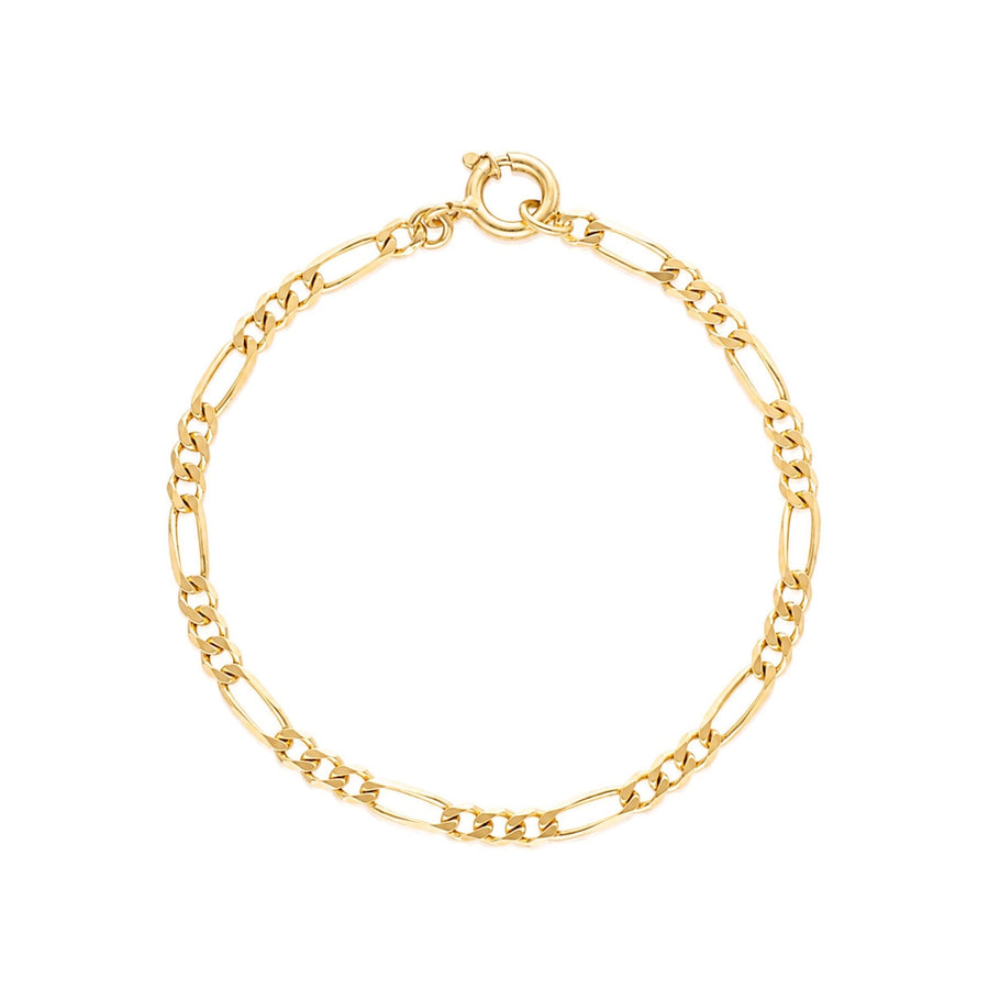 Pulseira Malha 3x1 em Ouro 19kl (18.8cm) - Loja do Ouro